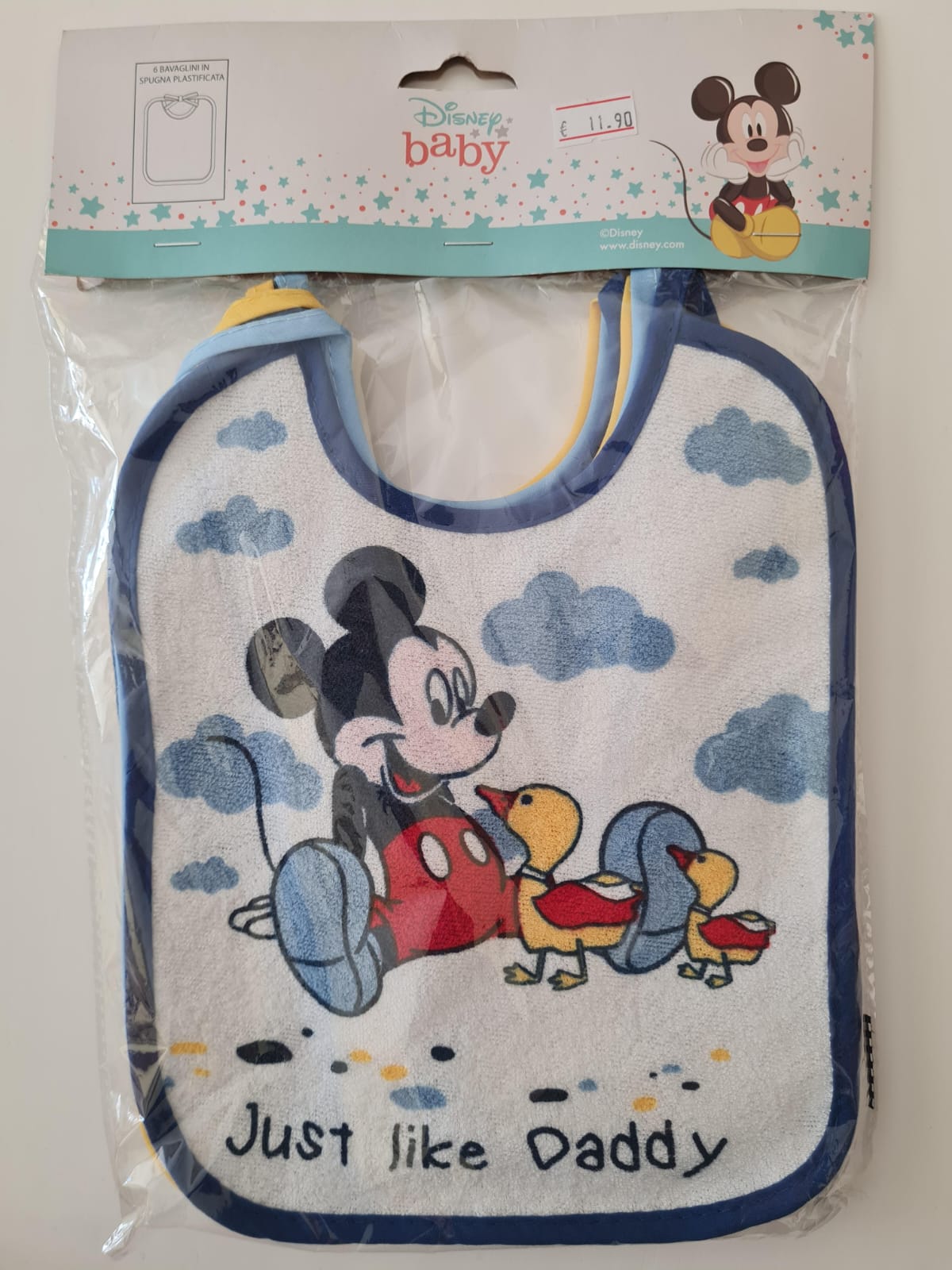 DISNEY - Set 6 Bavette Mickey Mouse