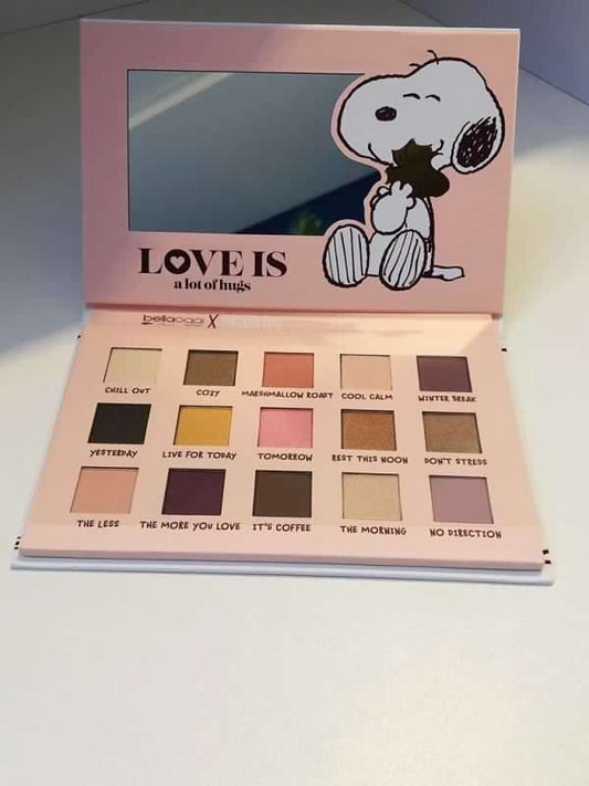 BELLAOGGI - PEANUTS PALETTE NUDE GOLD LOVE IS A LOT OF HUGS