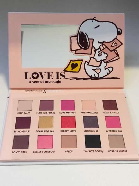 BELLAOGGI - PEANUTS PALETTE NUDE GOLD LOVE IS A SECRET MESSAGE