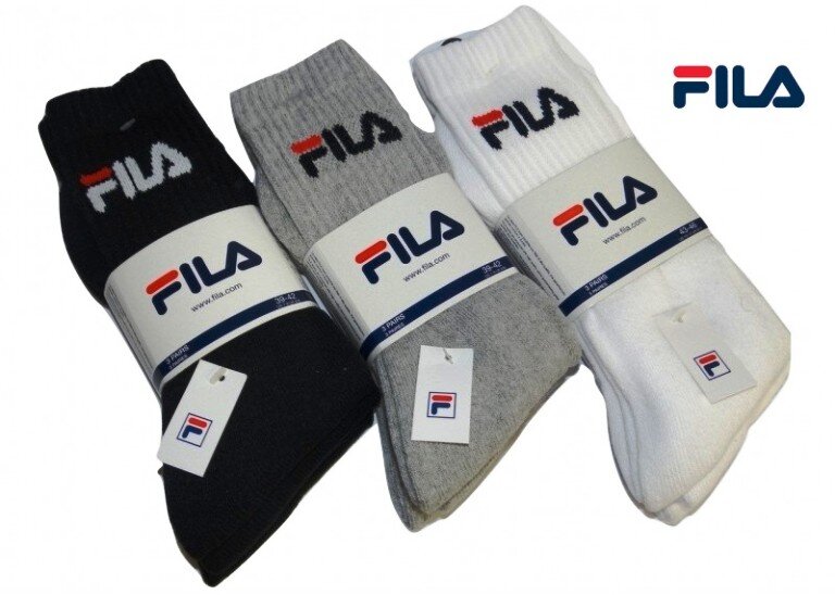 FILA - Calza Corta in Spugna F9505 Tripack