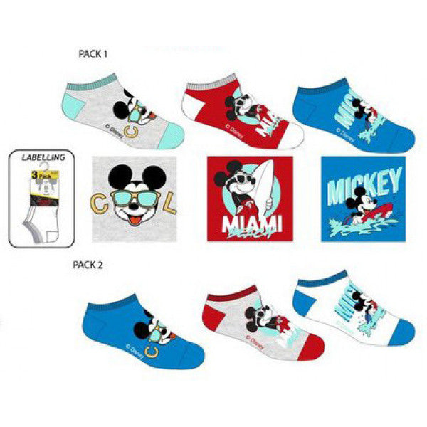 DISNEY - Chaussettes Mickey Enfant Tripack