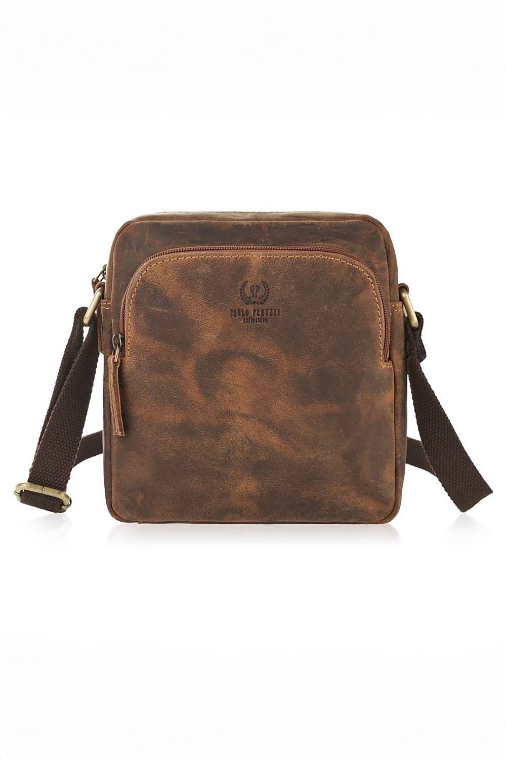 Borsa di pelle naturale model 191536 Galanter