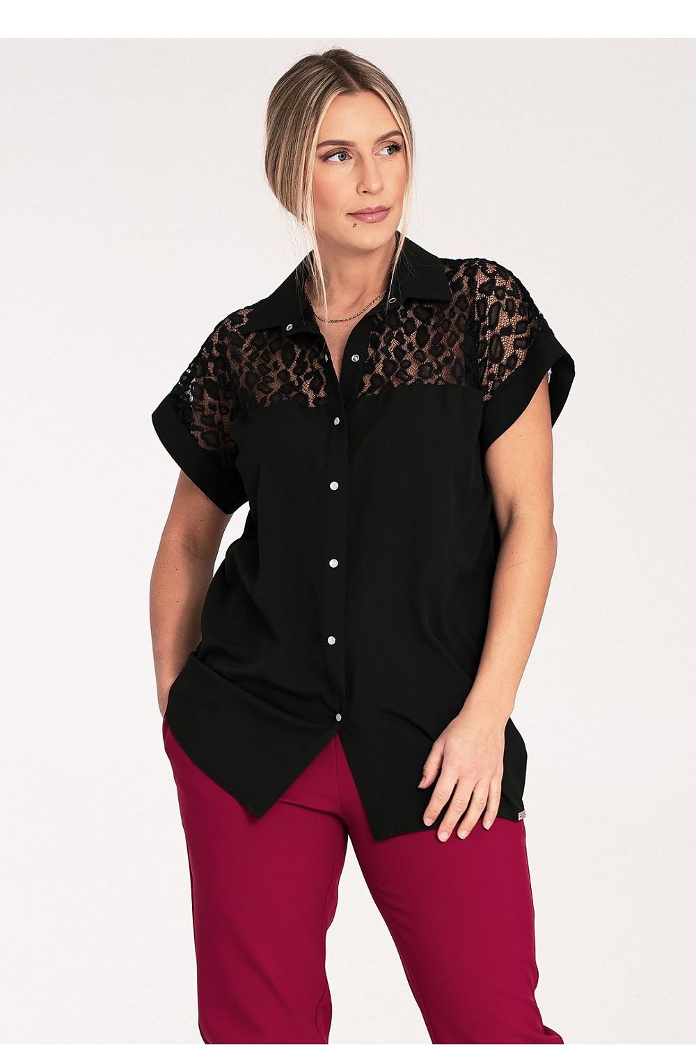 Camicia a manica corta model 204320 Figl