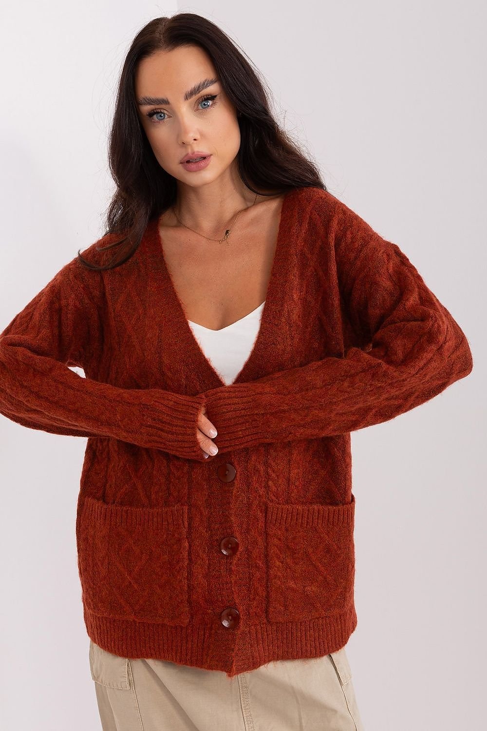 Cardigan model 186752 AT