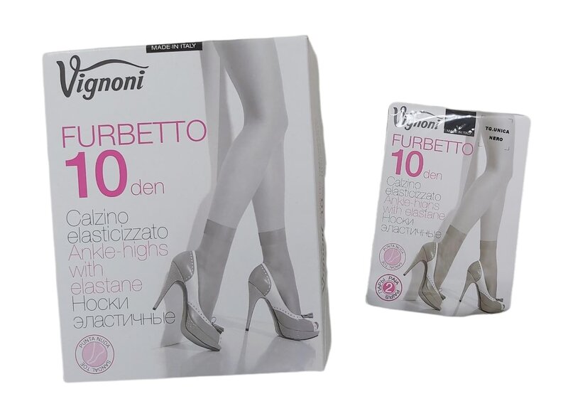 VIGNONI - Calza Elasticizzata 10 Den Bipack